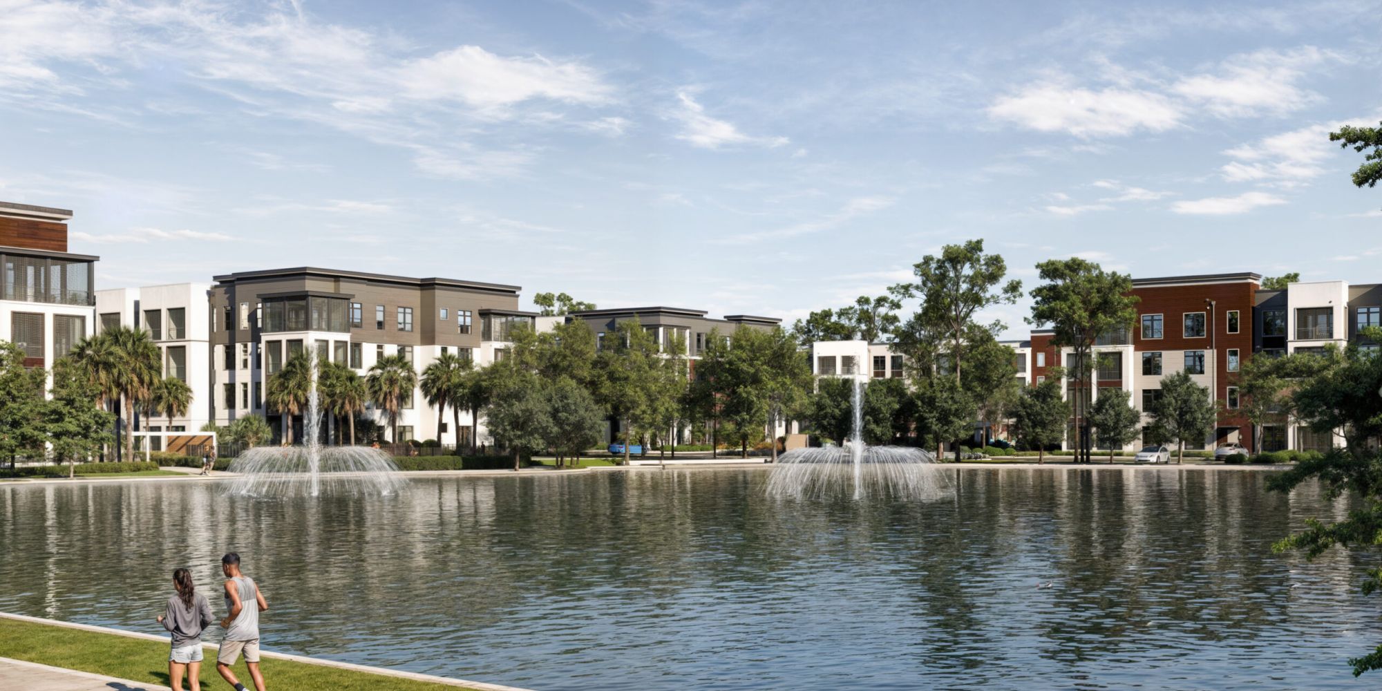 Two kids sitting on steps outside of Kissimmee school smiling and comparing notes